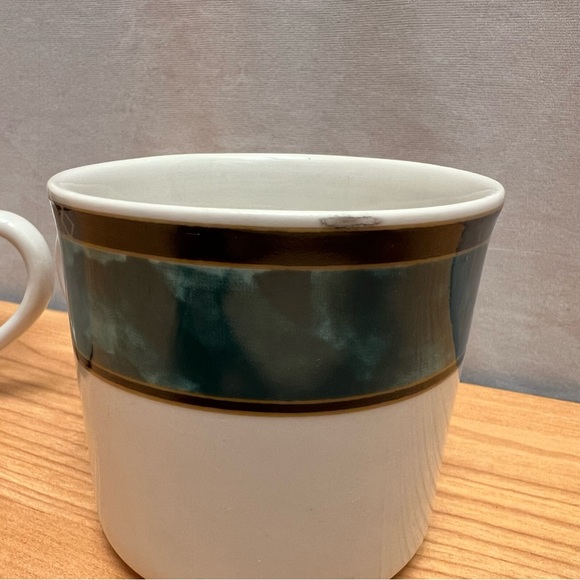 Vintage Gibson Royal Duchess Blue Navy China Set of 2 Coffee Tea Mugs Cup 1990's - Picture 8 of 9